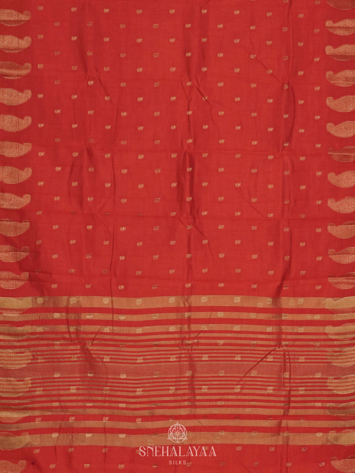 Red Raw Silk Saree