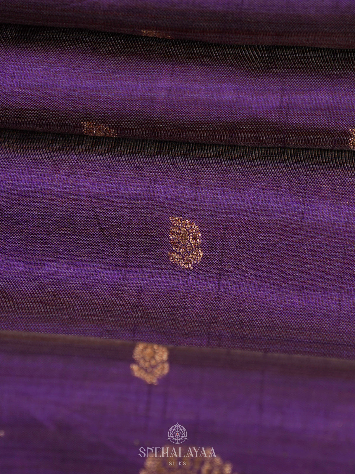 Purple Raw Silk Saree