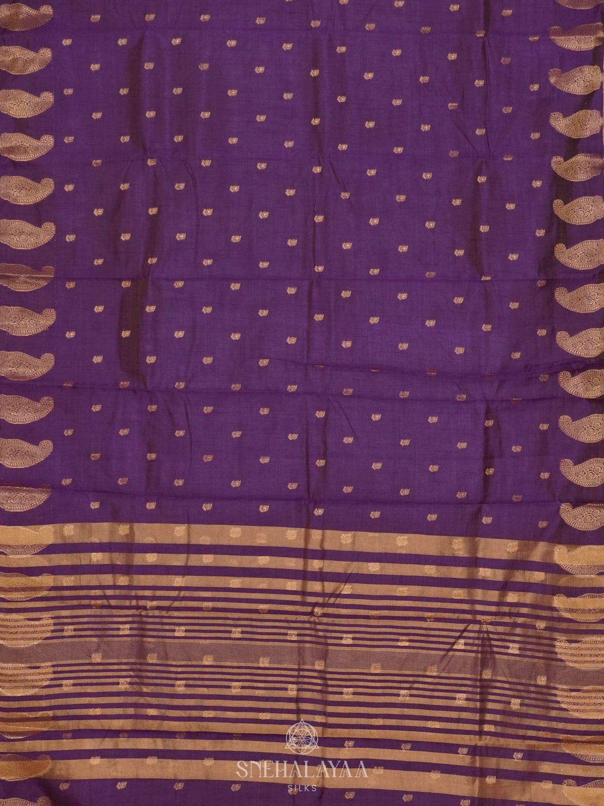 Purple Raw Silk Saree