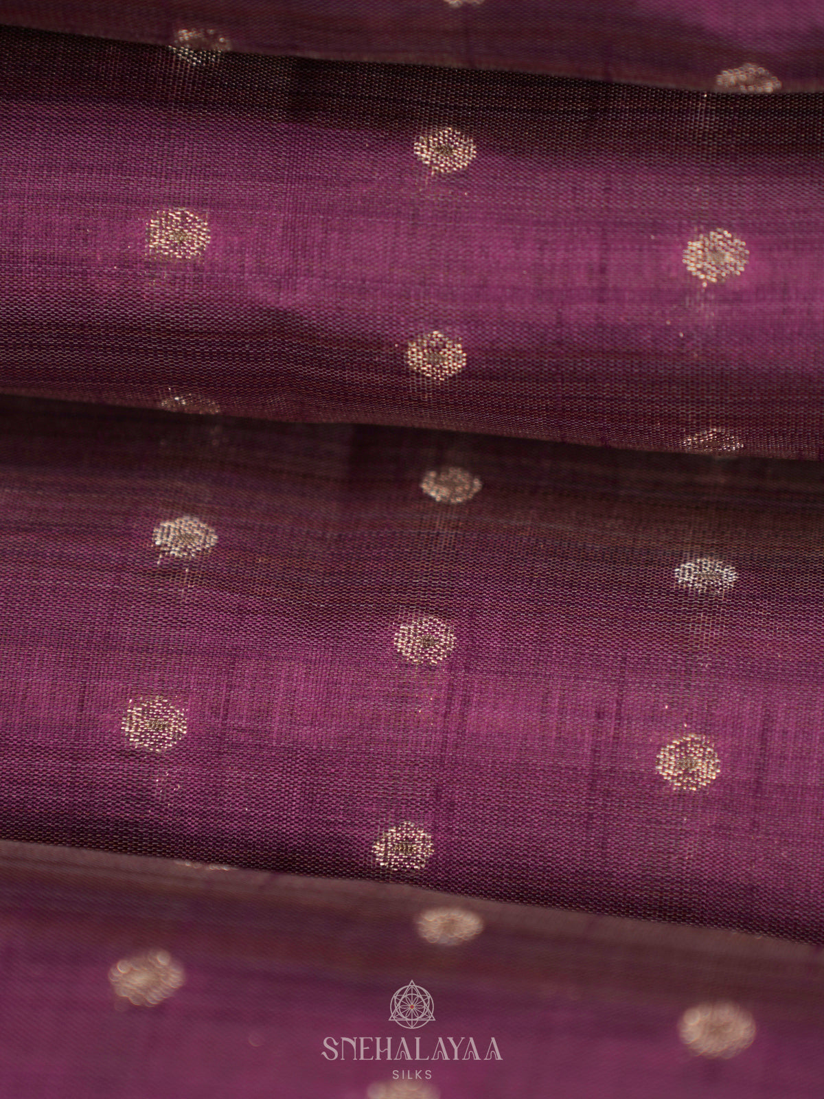 Wine Raw Silk Saree