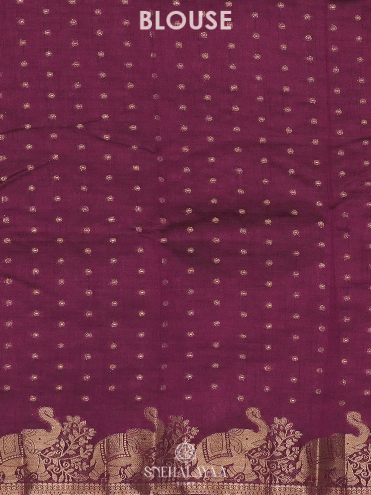 Wine Raw Silk Saree