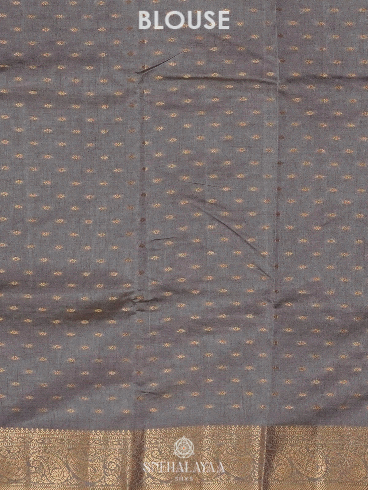 Grey Raw Silk Saree