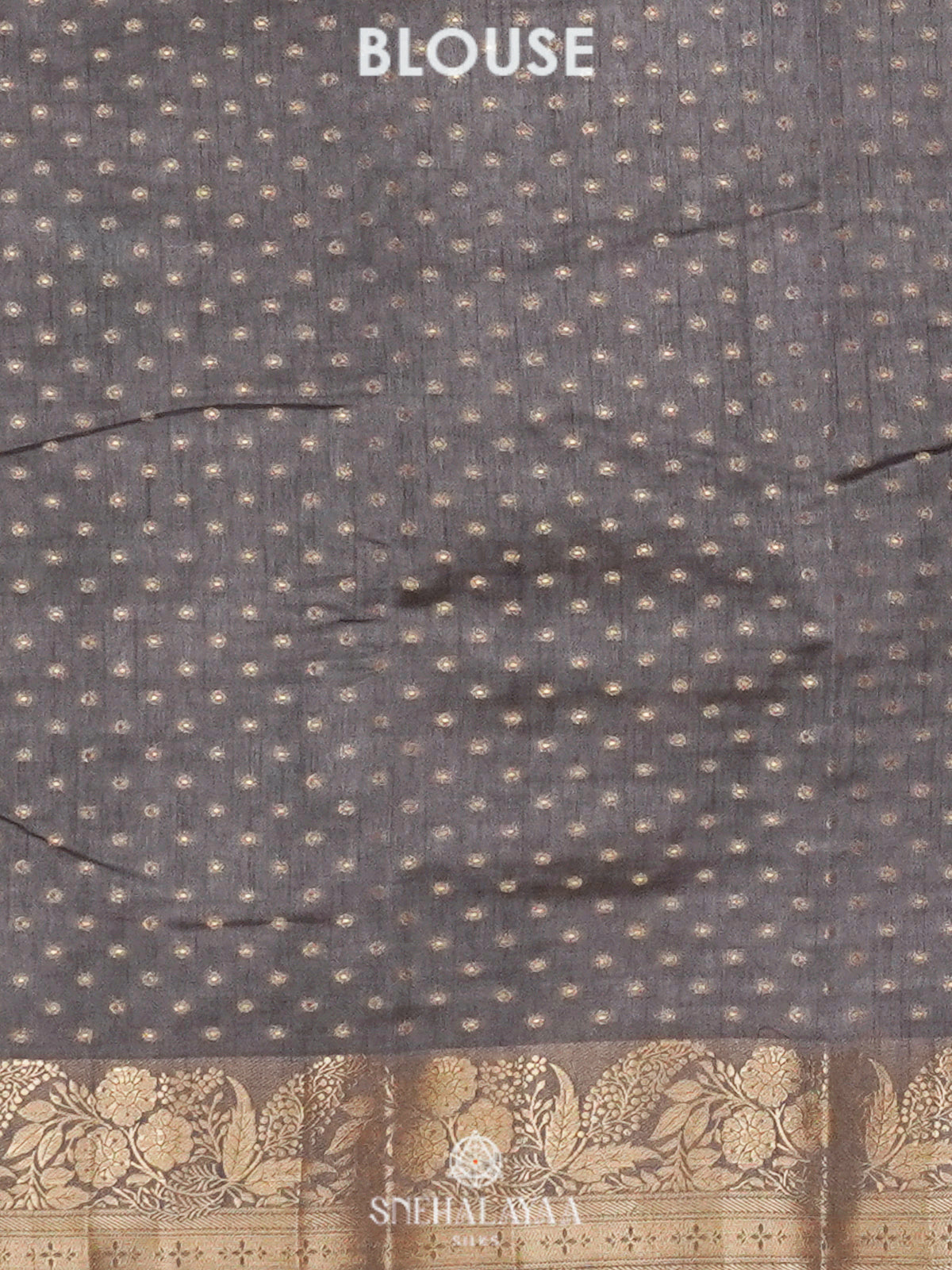 Grey Raw Silk Saree