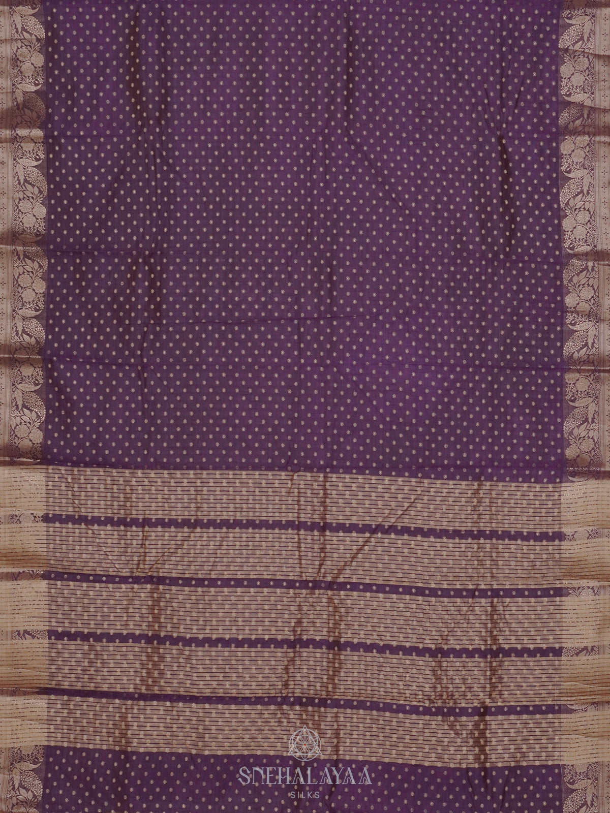Purple Raw Silk Saree