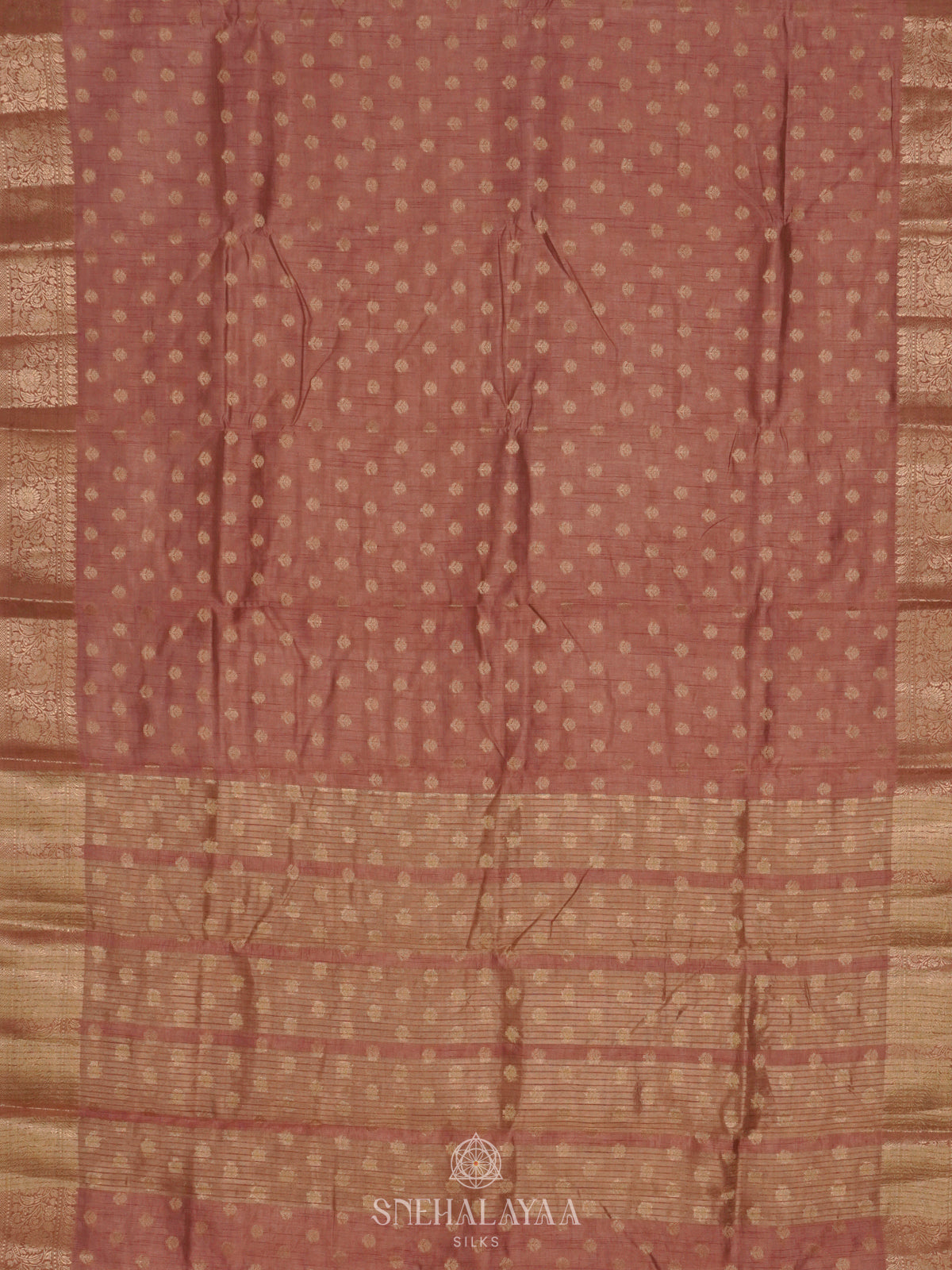 Mauve Pink Raw Silk Saree