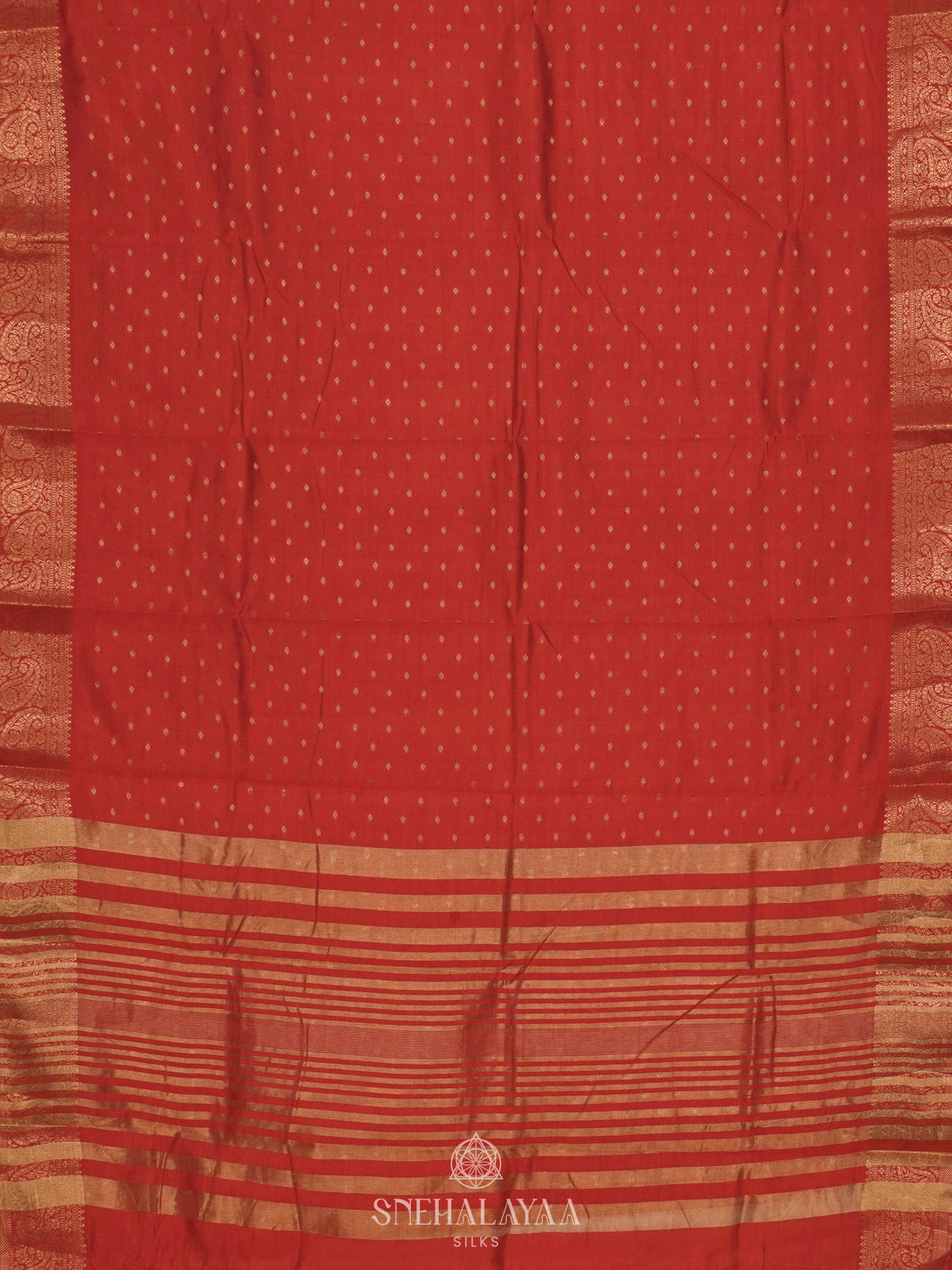 Red Raw Silk Saree