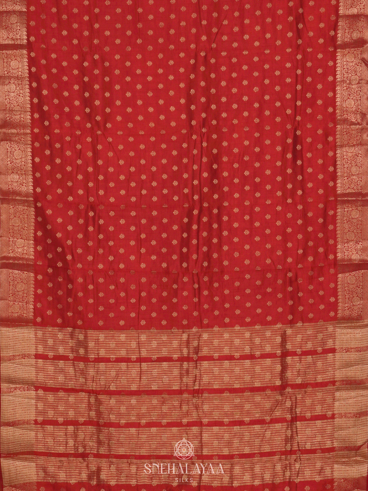 Red Raw Silk Saree