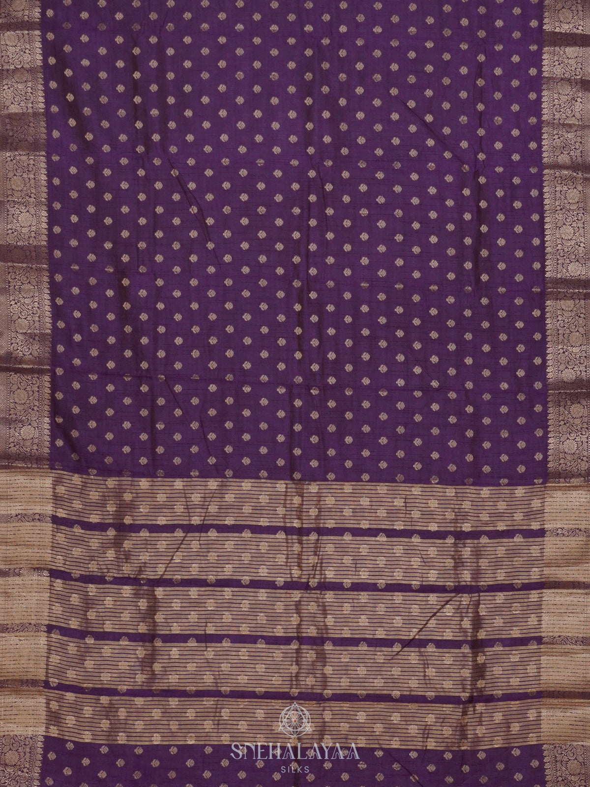 Purple Raw Silk Saree