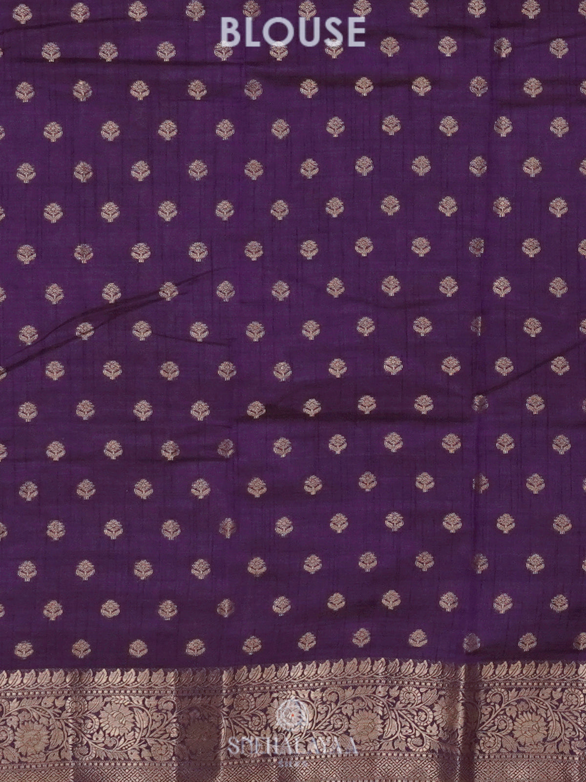 Purple Raw Silk Saree
