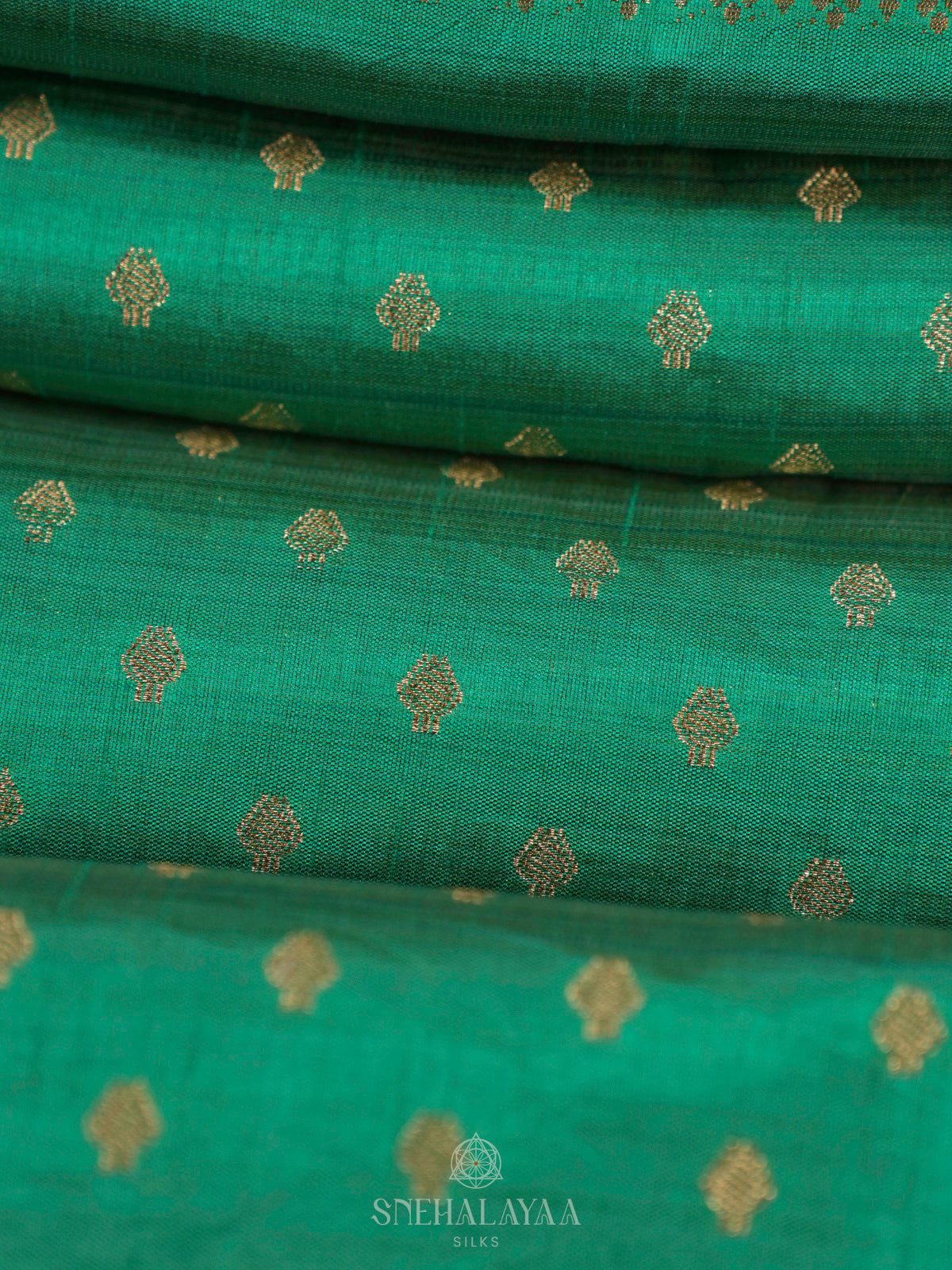 Green Raw Silk Saree