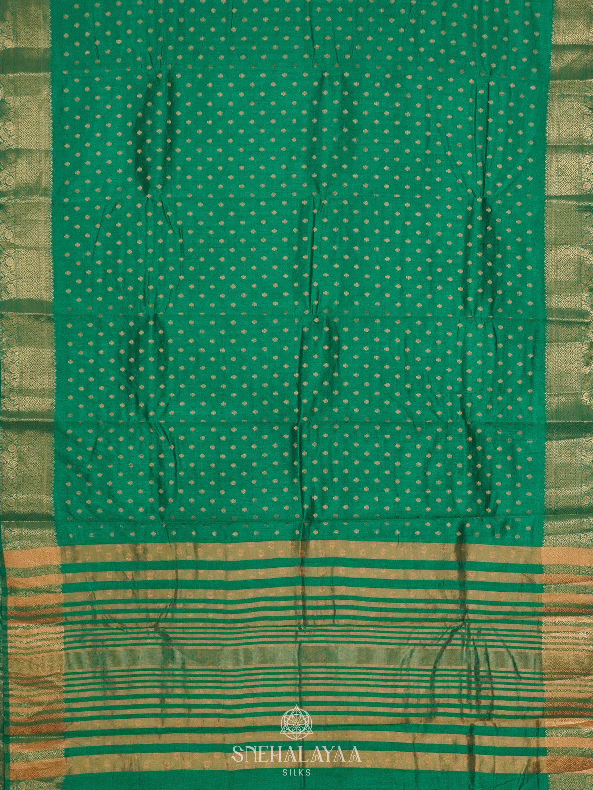 Green Raw Silk Saree