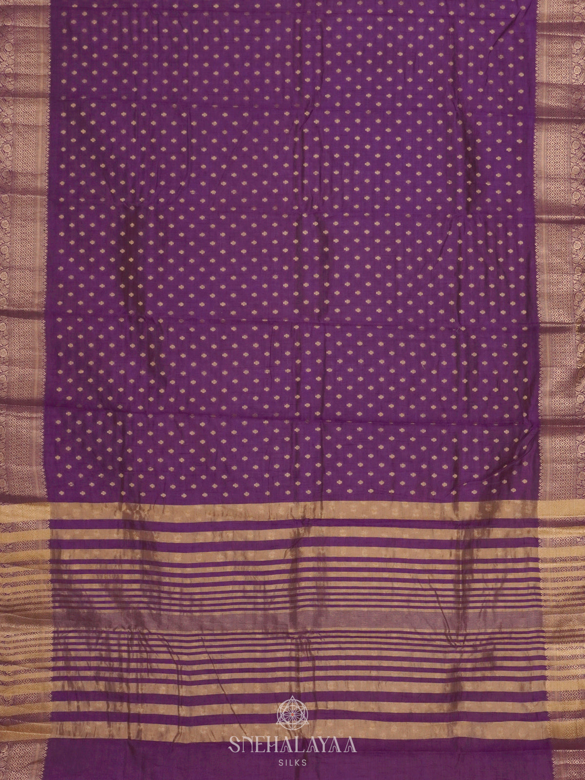 Purple Raw Silk Saree