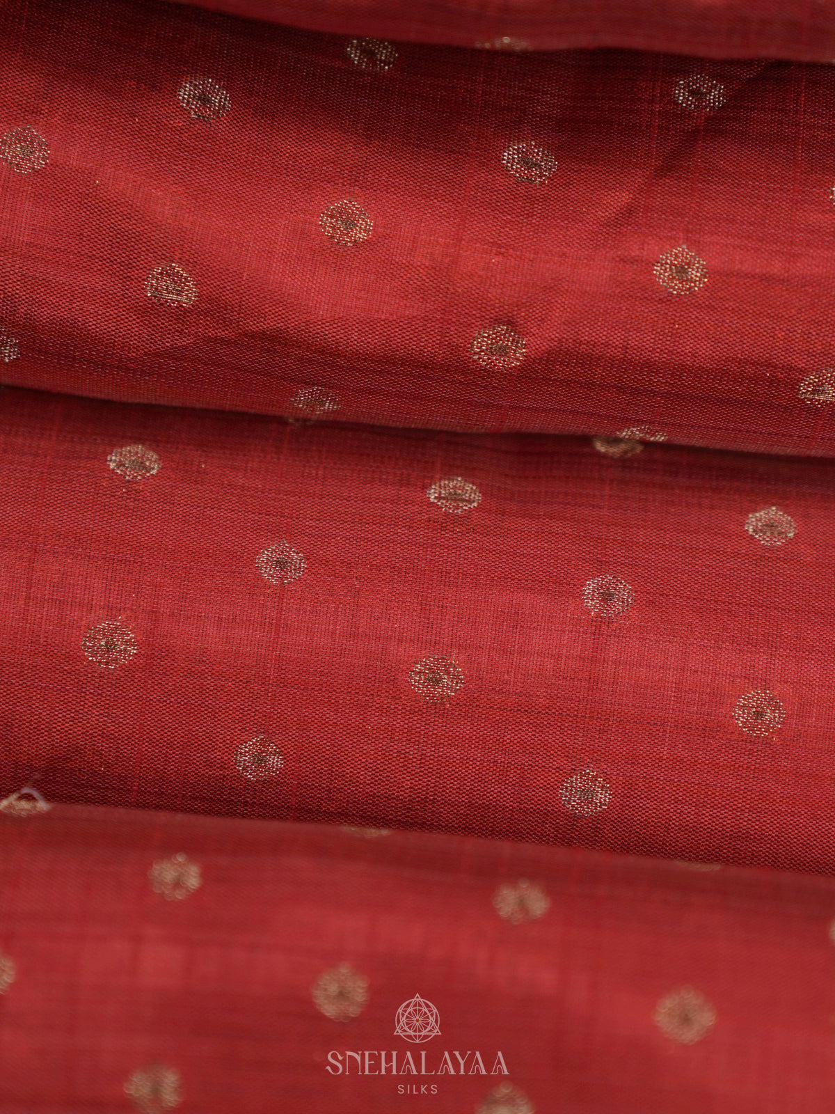 Red Raw Silk Saree