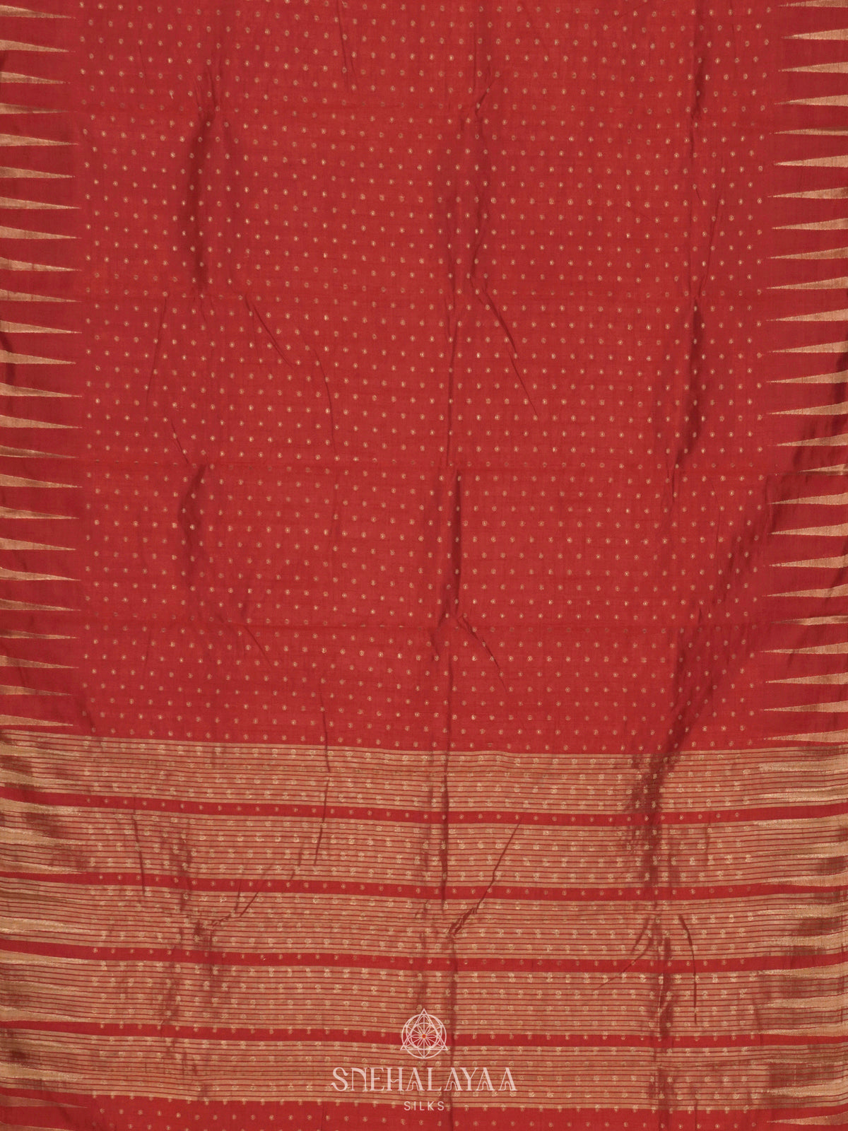 Red Raw Silk Saree