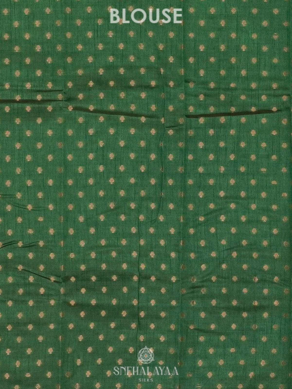 Forest Green Raw Silk Saree