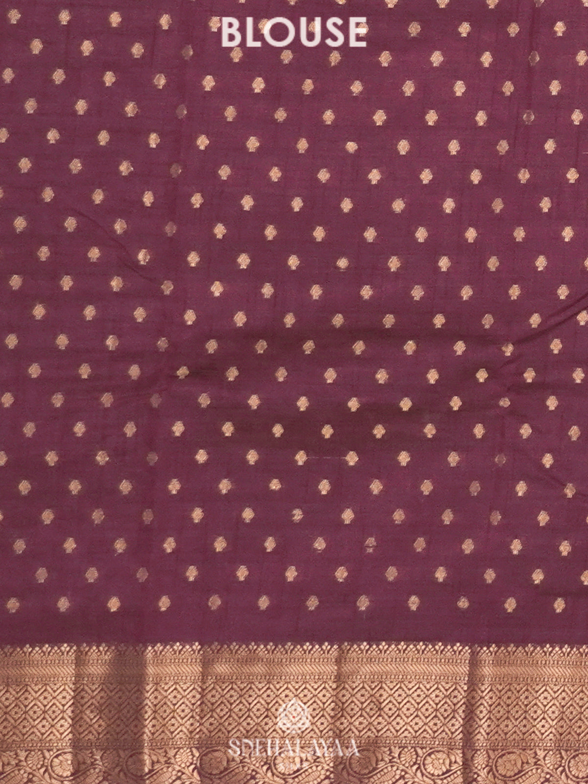 Wine Raw Silk Saree