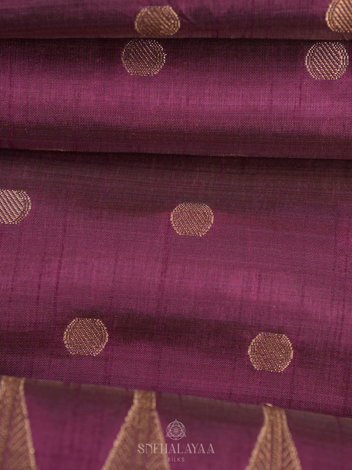 Wine Raw Silk Saree