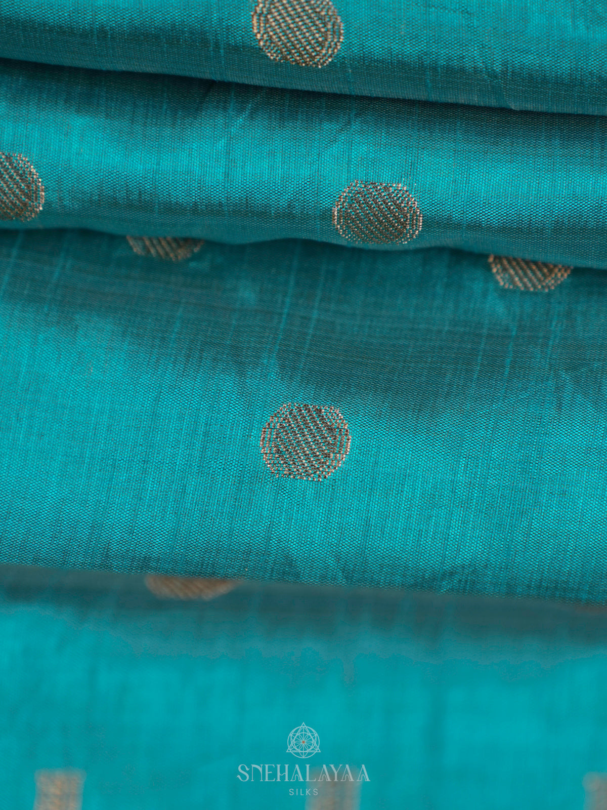 Blue Raw Silk Saree