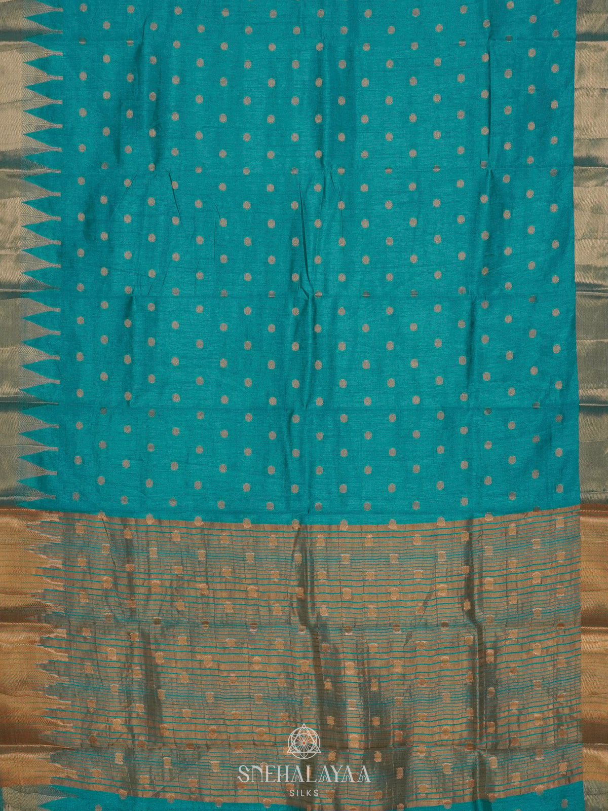 Blue Raw Silk Saree
