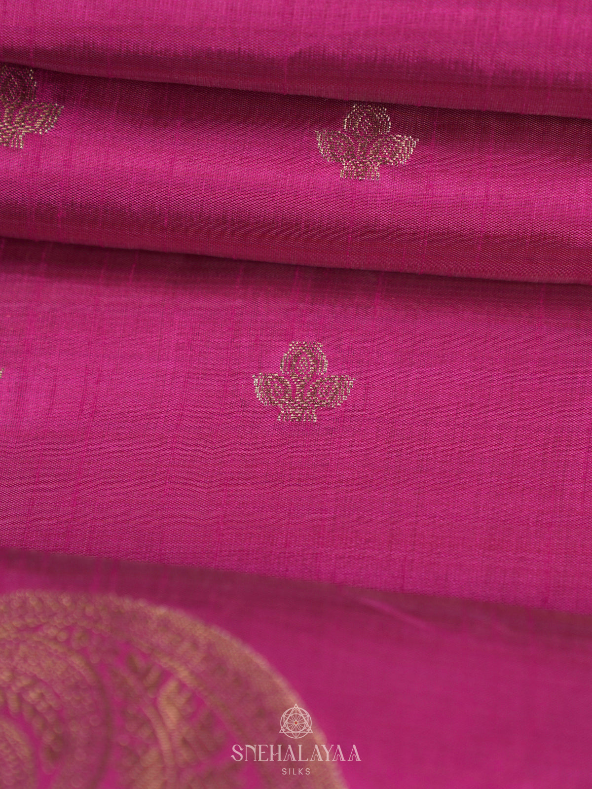 Pink Raw Silk Saree