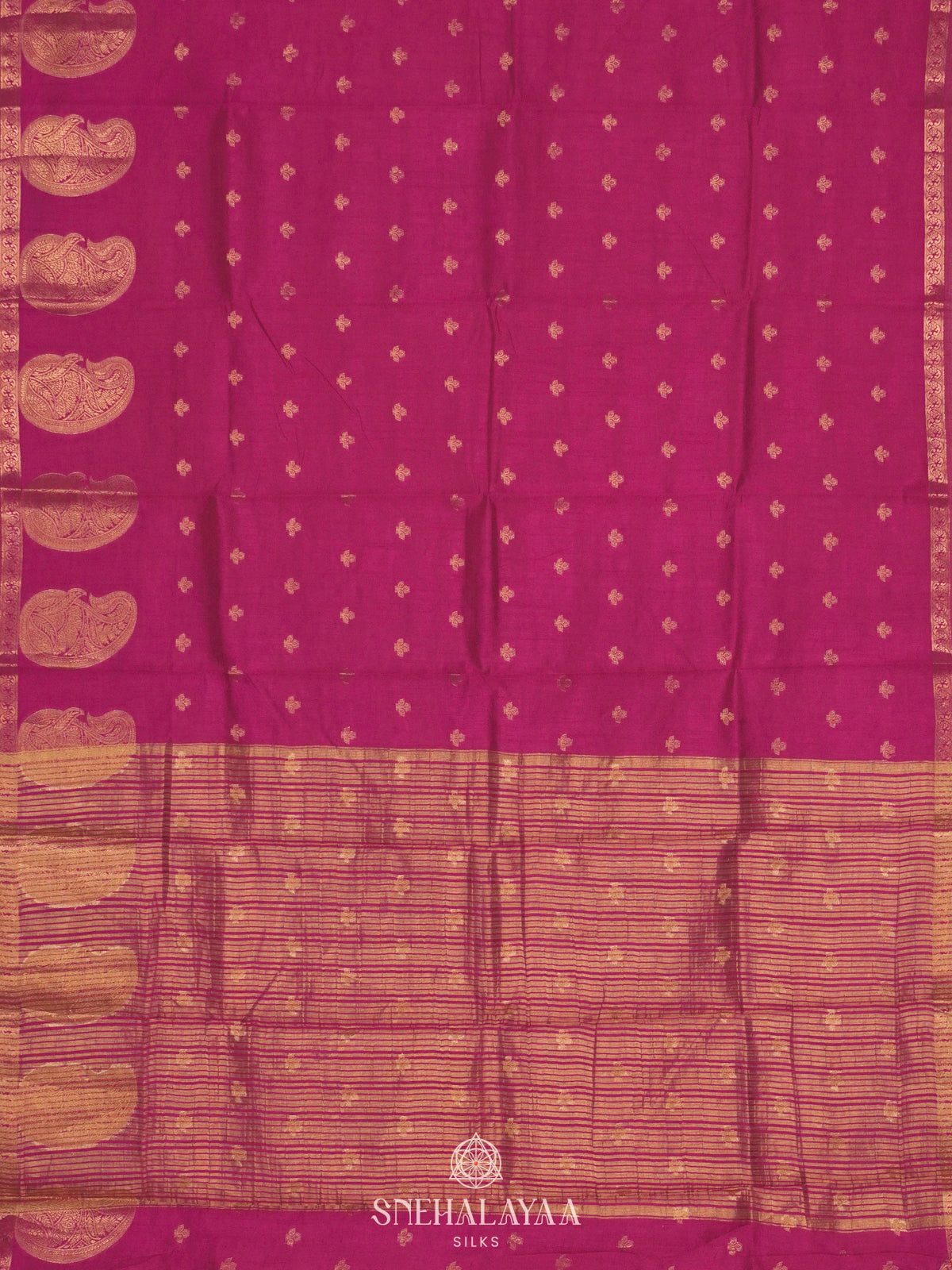Pink Raw Silk Saree