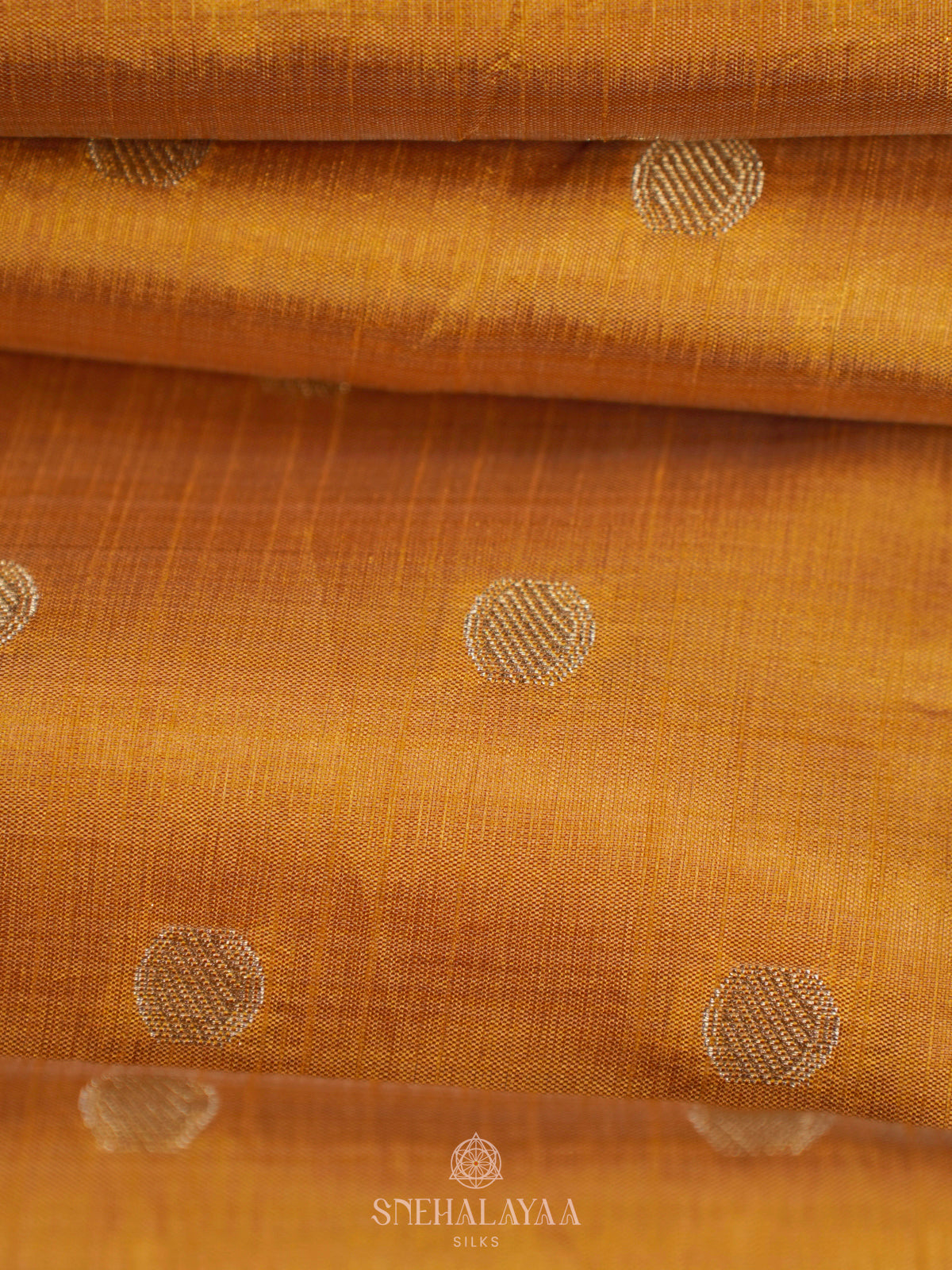 Mango Yellow Raw Silk Saree