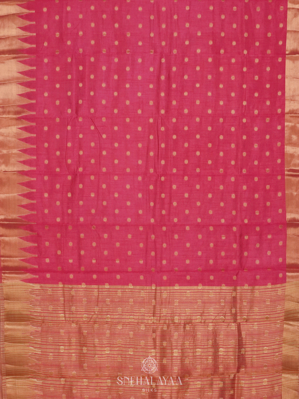 Pink Raw Silk Saree