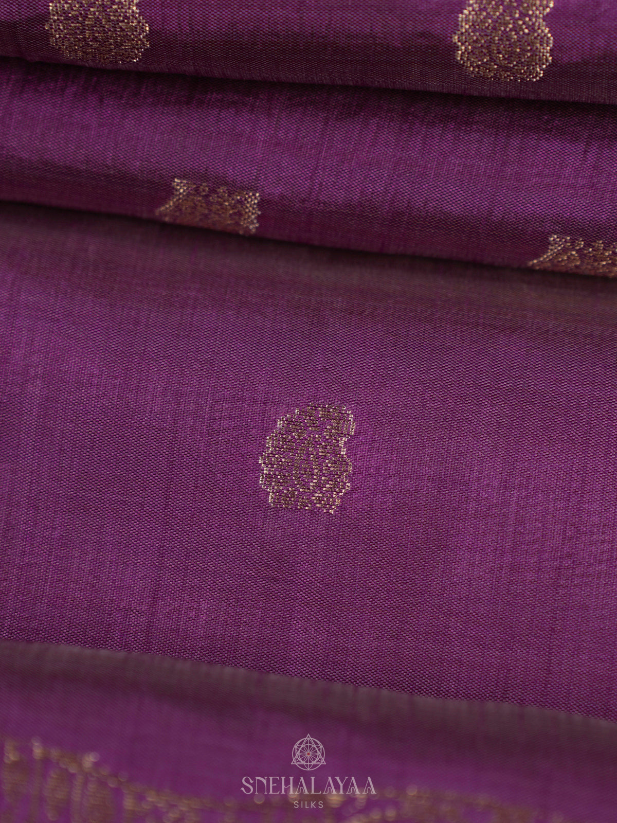 Purple Raw Silk Saree