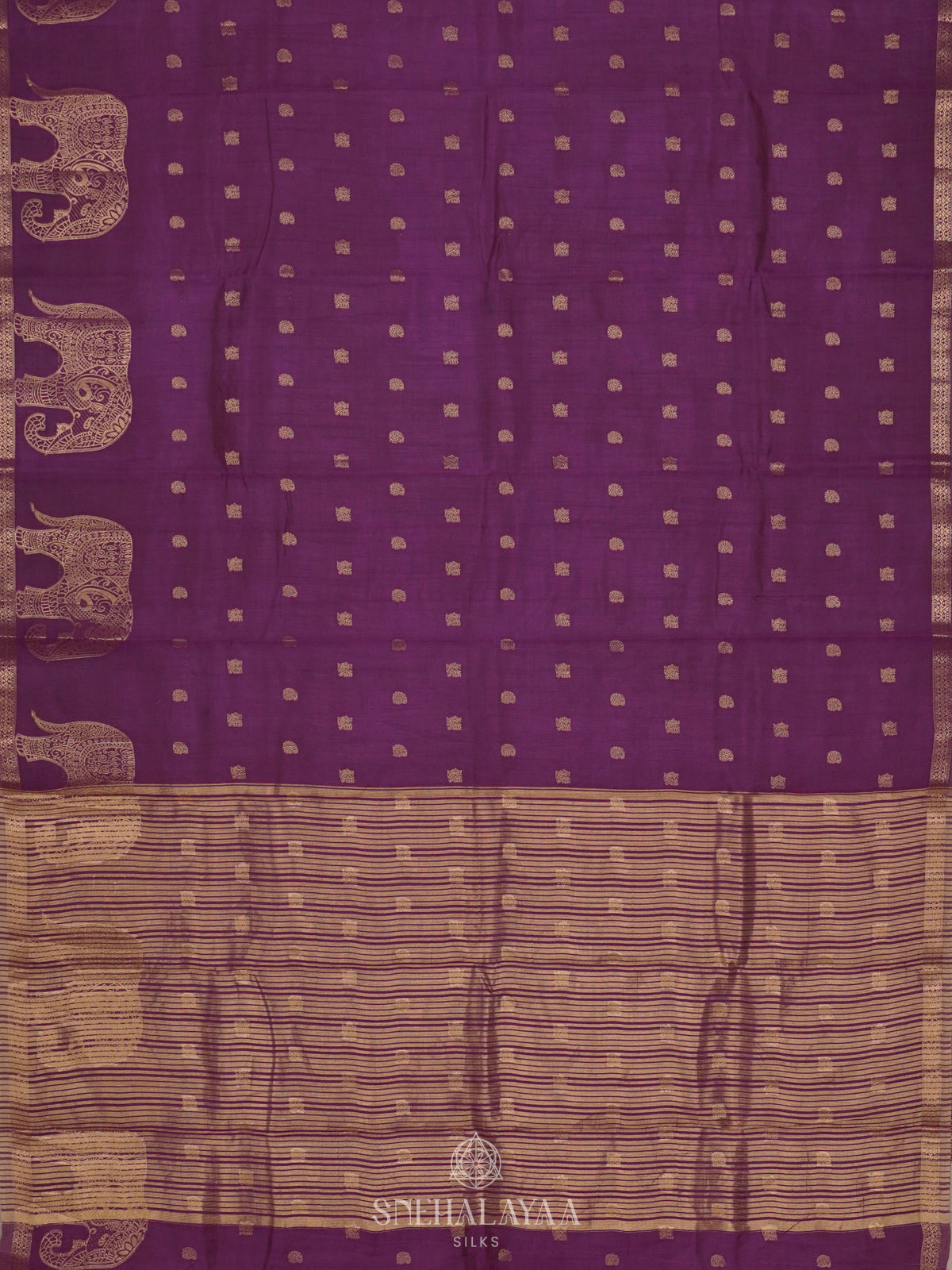 Purple Raw Silk Saree