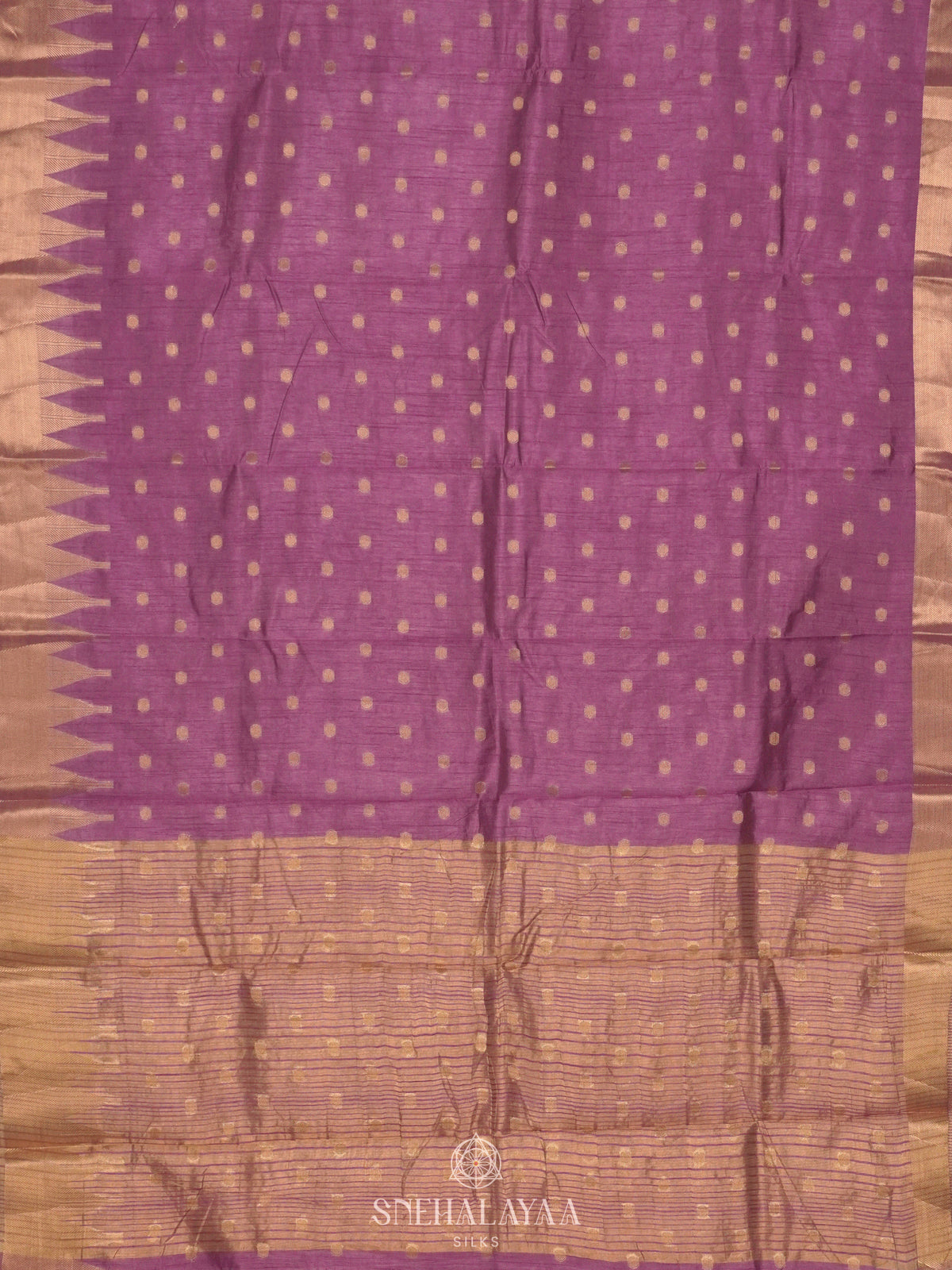 Plum Raw Silk Saree