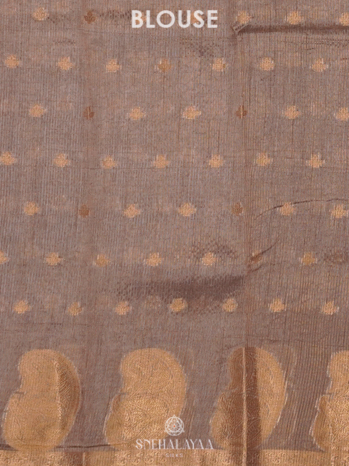 Grey Raw Silk Saree