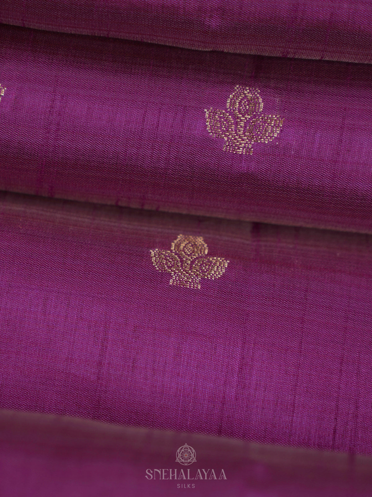 Magenta Raw Silk Saree