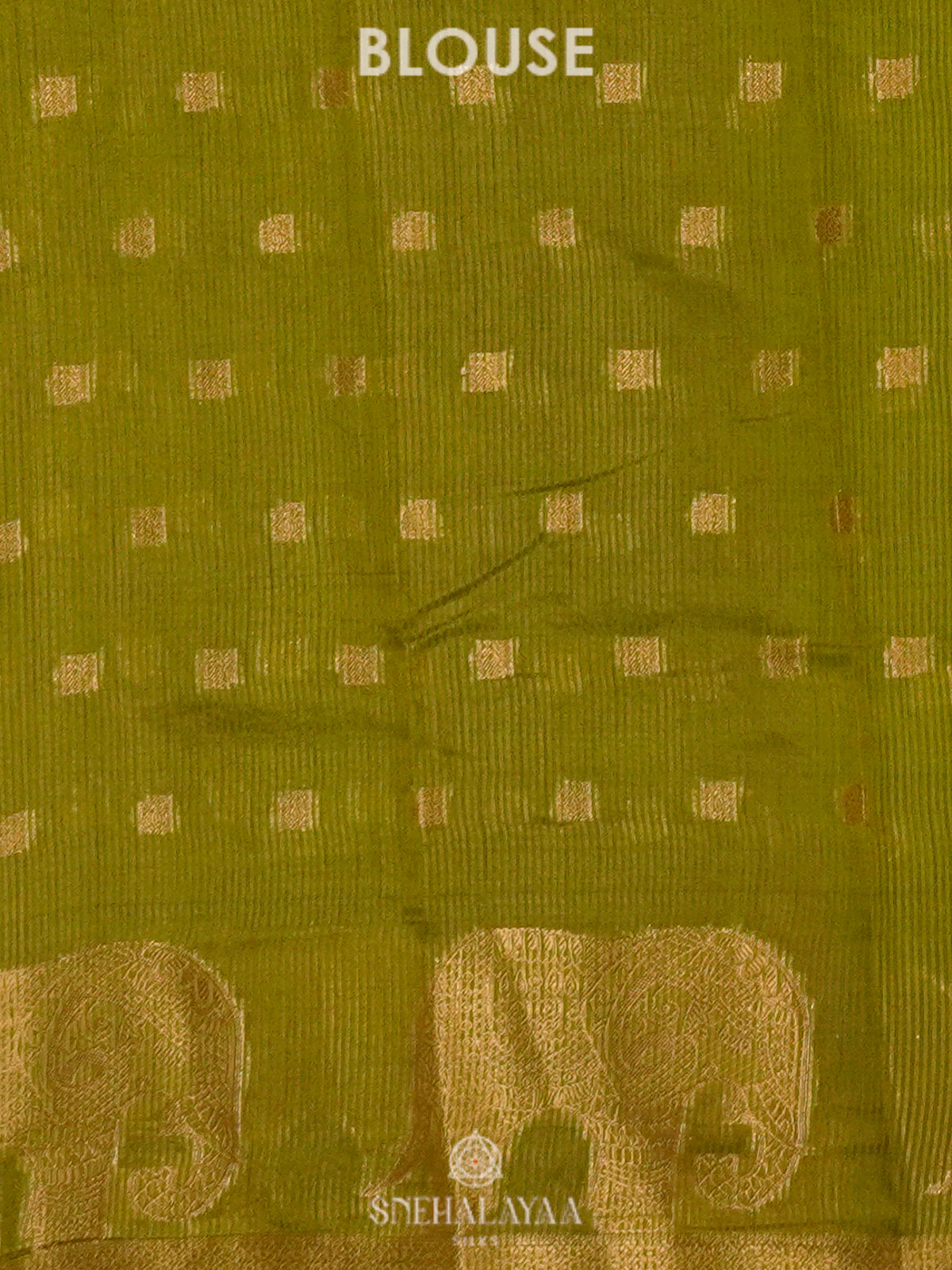 Lime Green Raw Silk Saree