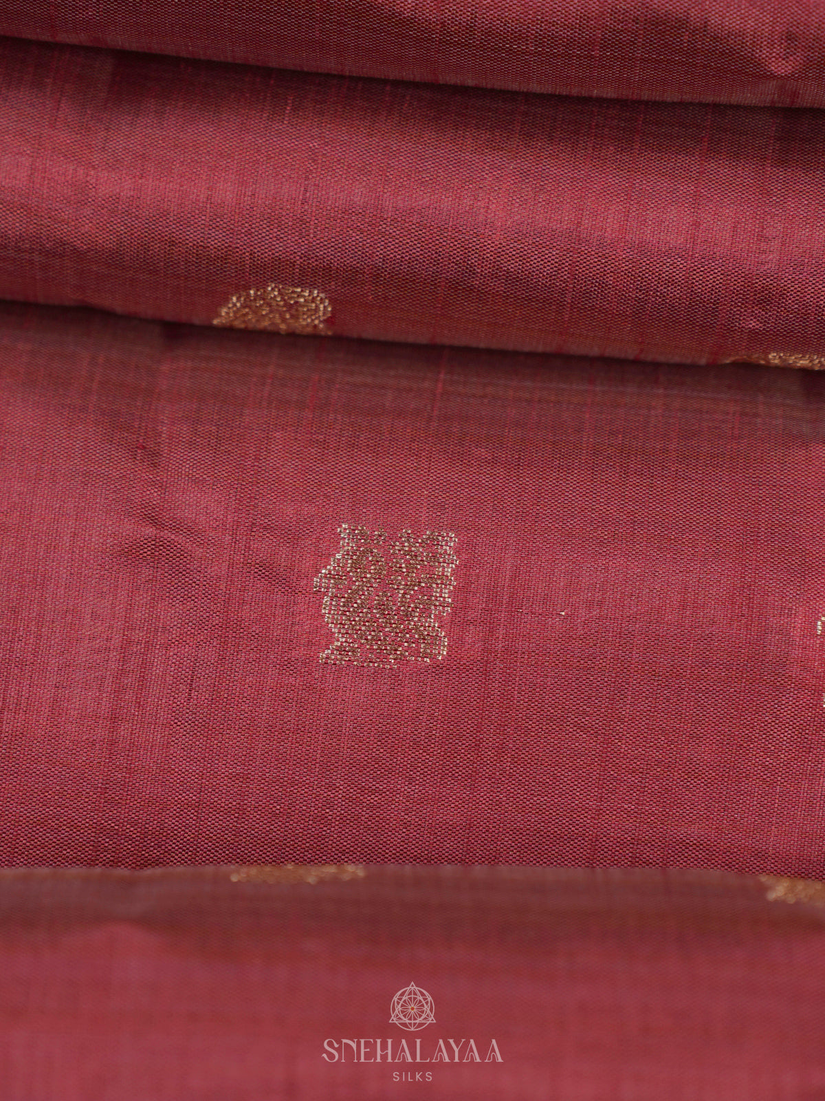Maroon Raw Silk Saree