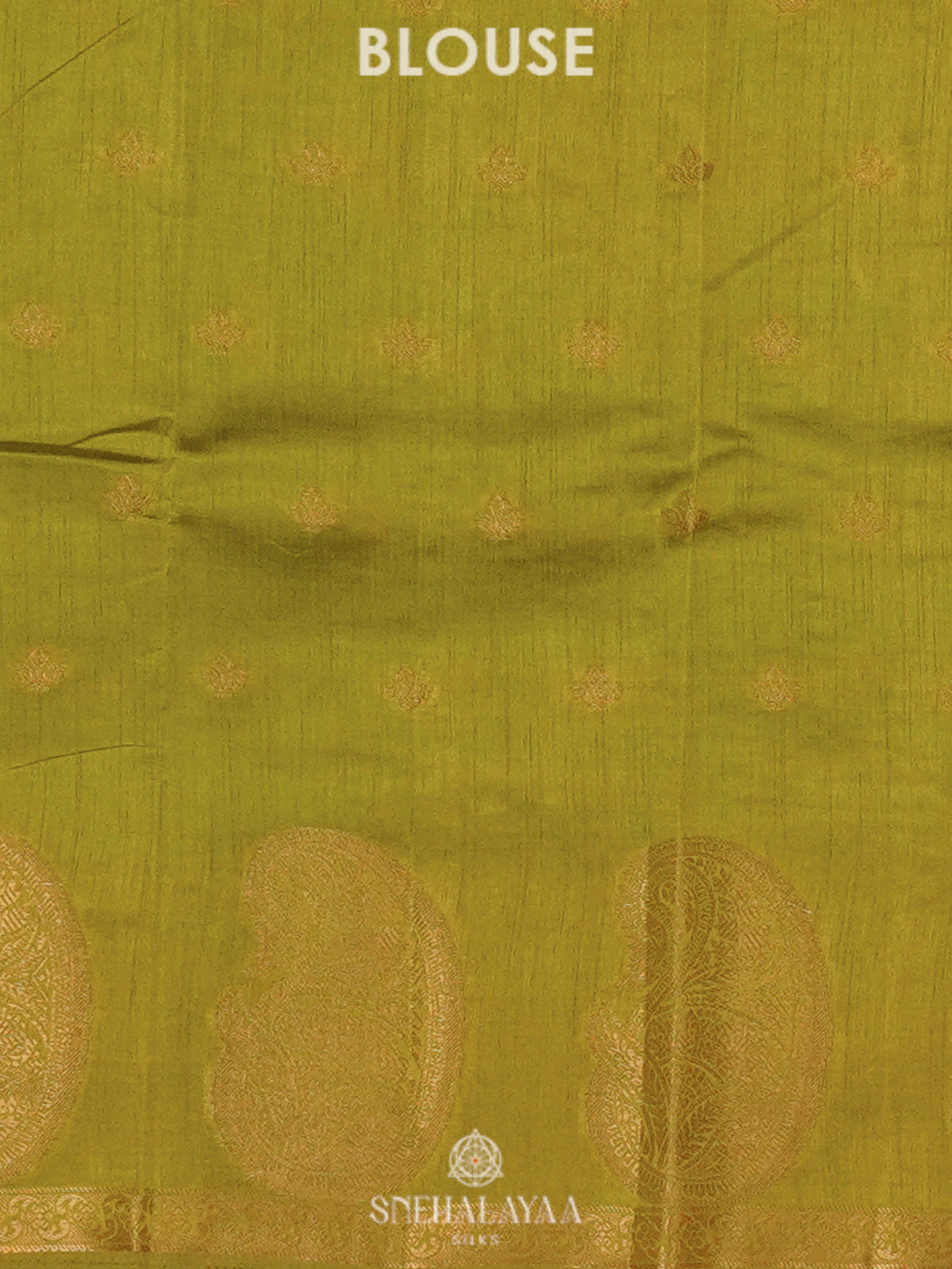 Lime Green Raw Silk Saree