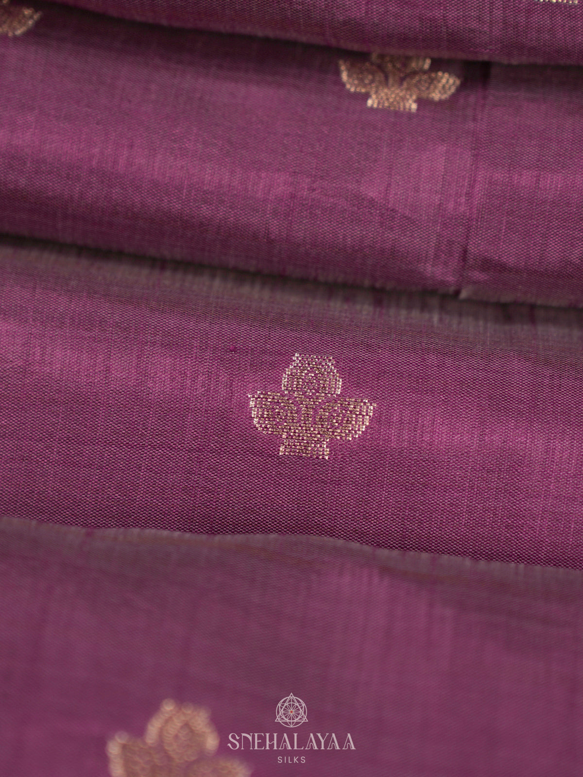 Purple Raw Silk Saree