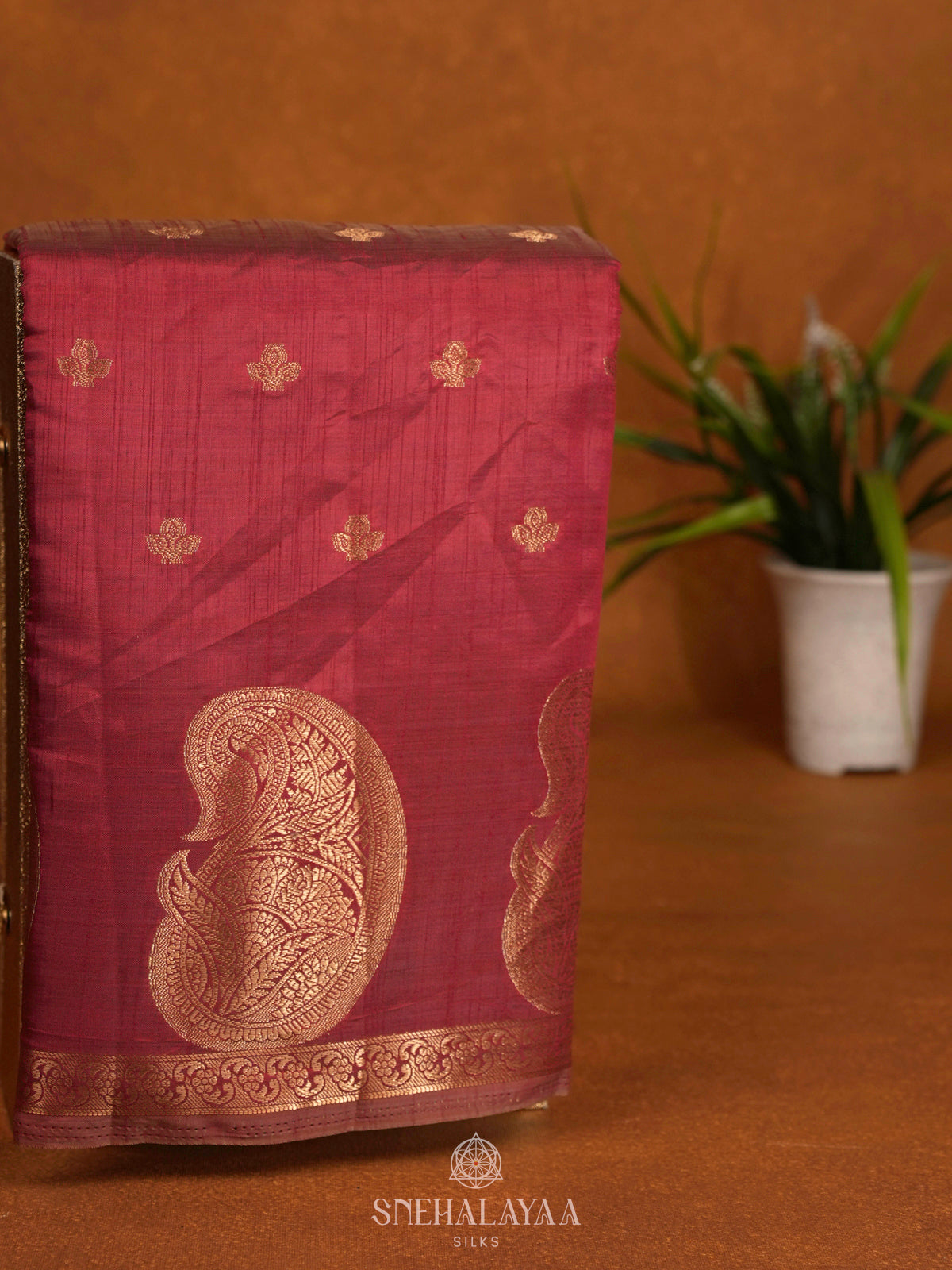Red Raw Silk Saree