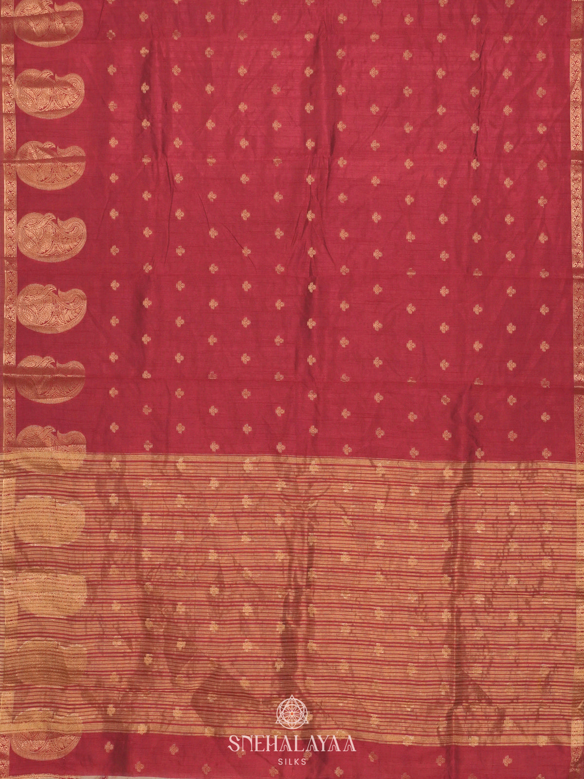 Red Raw Silk Saree