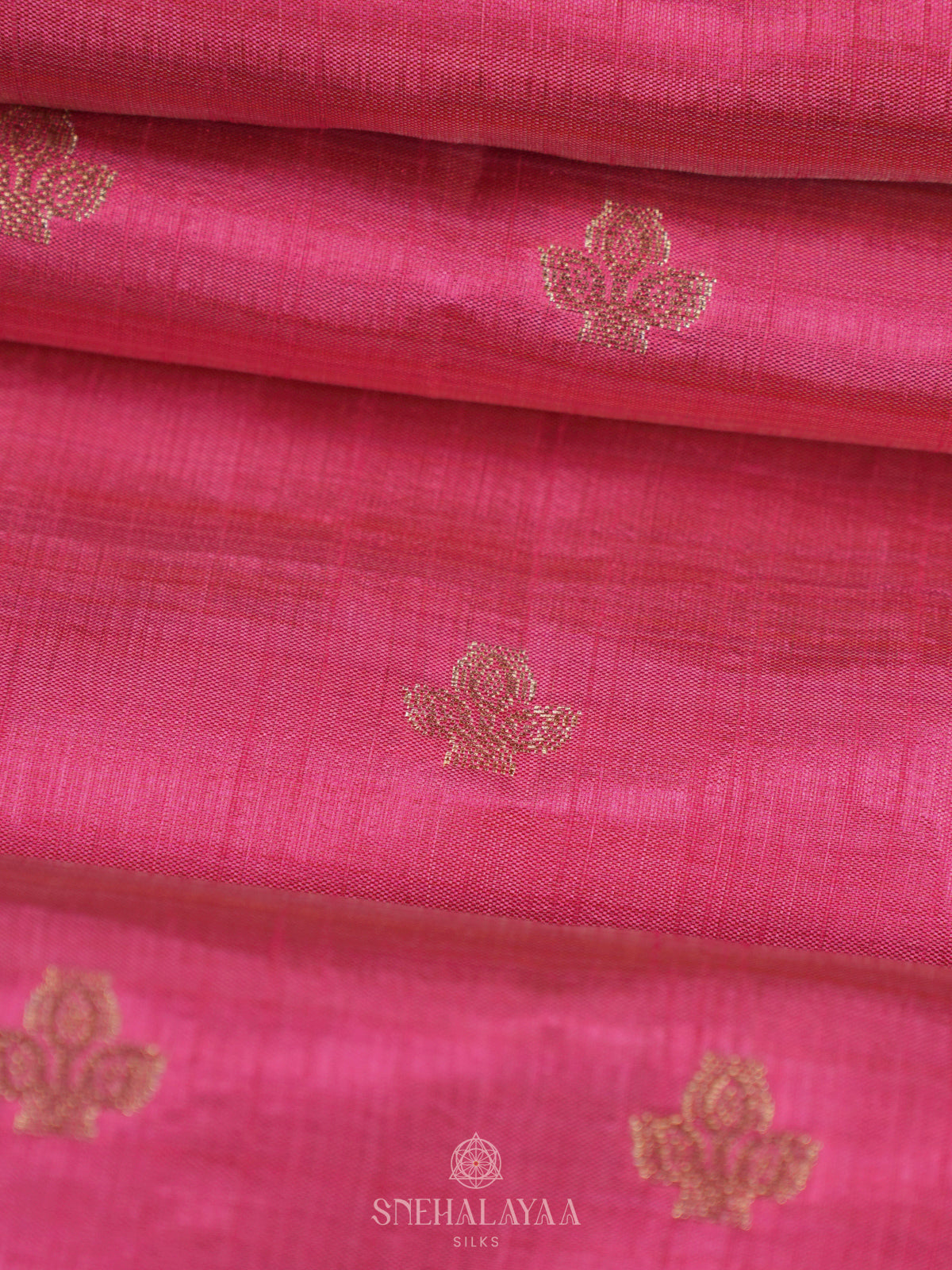 Pink Raw Silk Saree