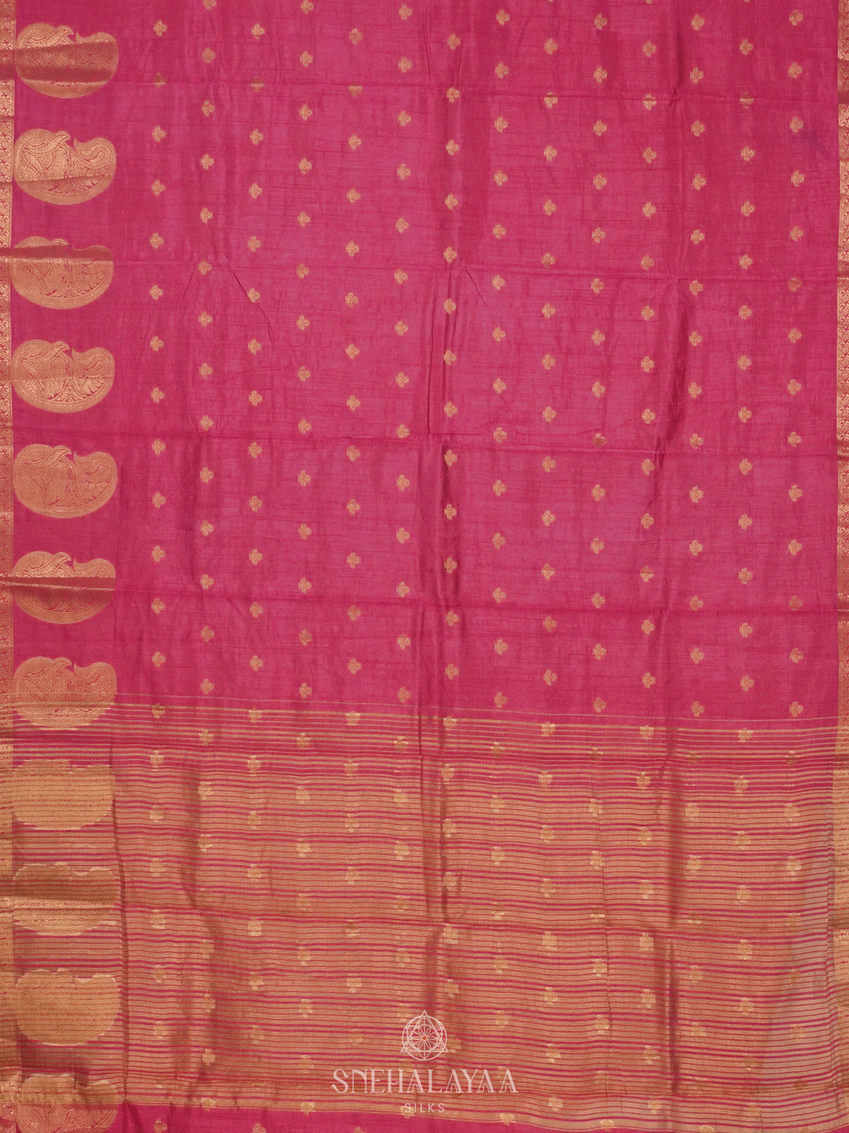 Pink Raw Silk Saree