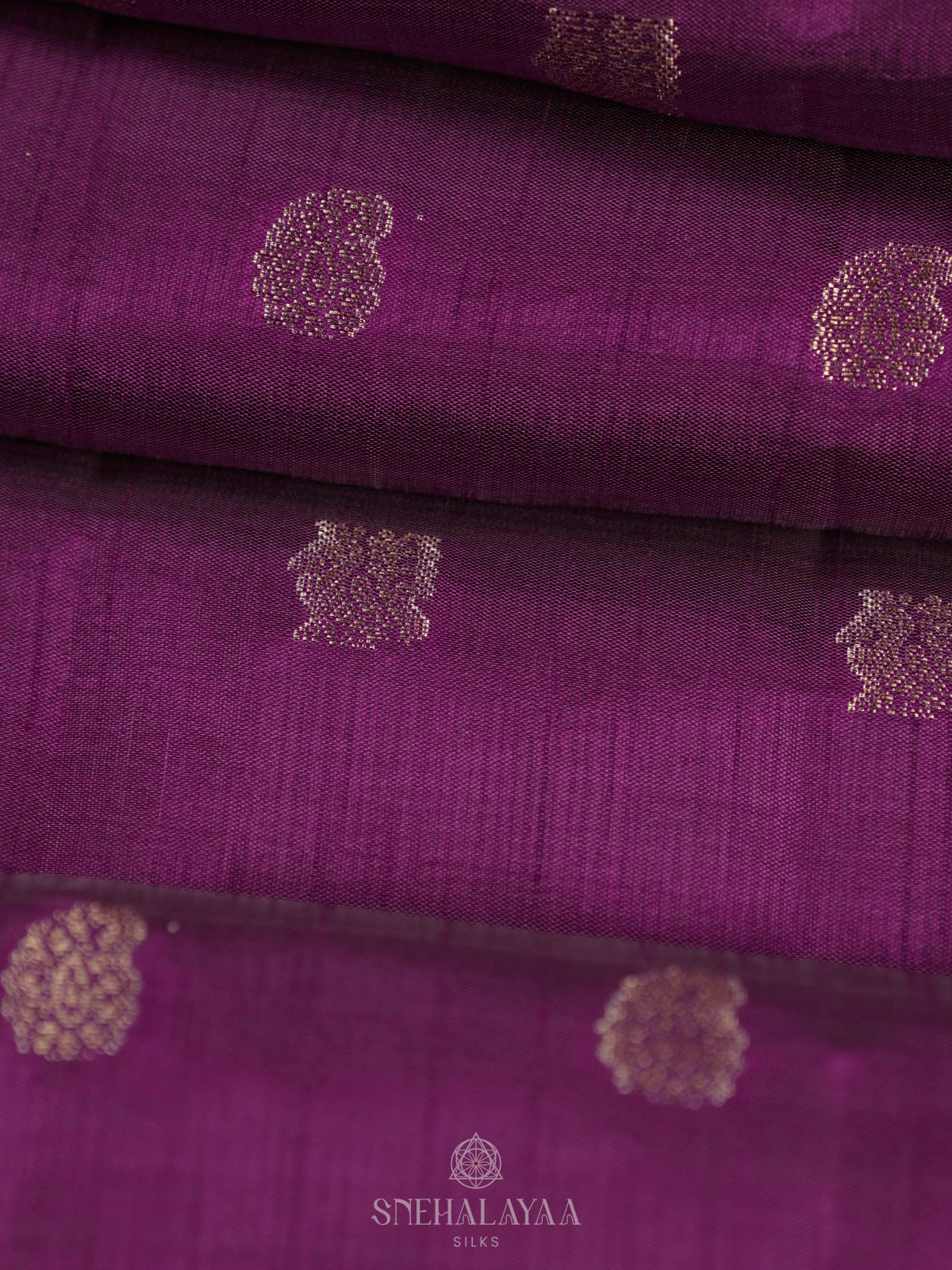 Purple Raw Silk Saree