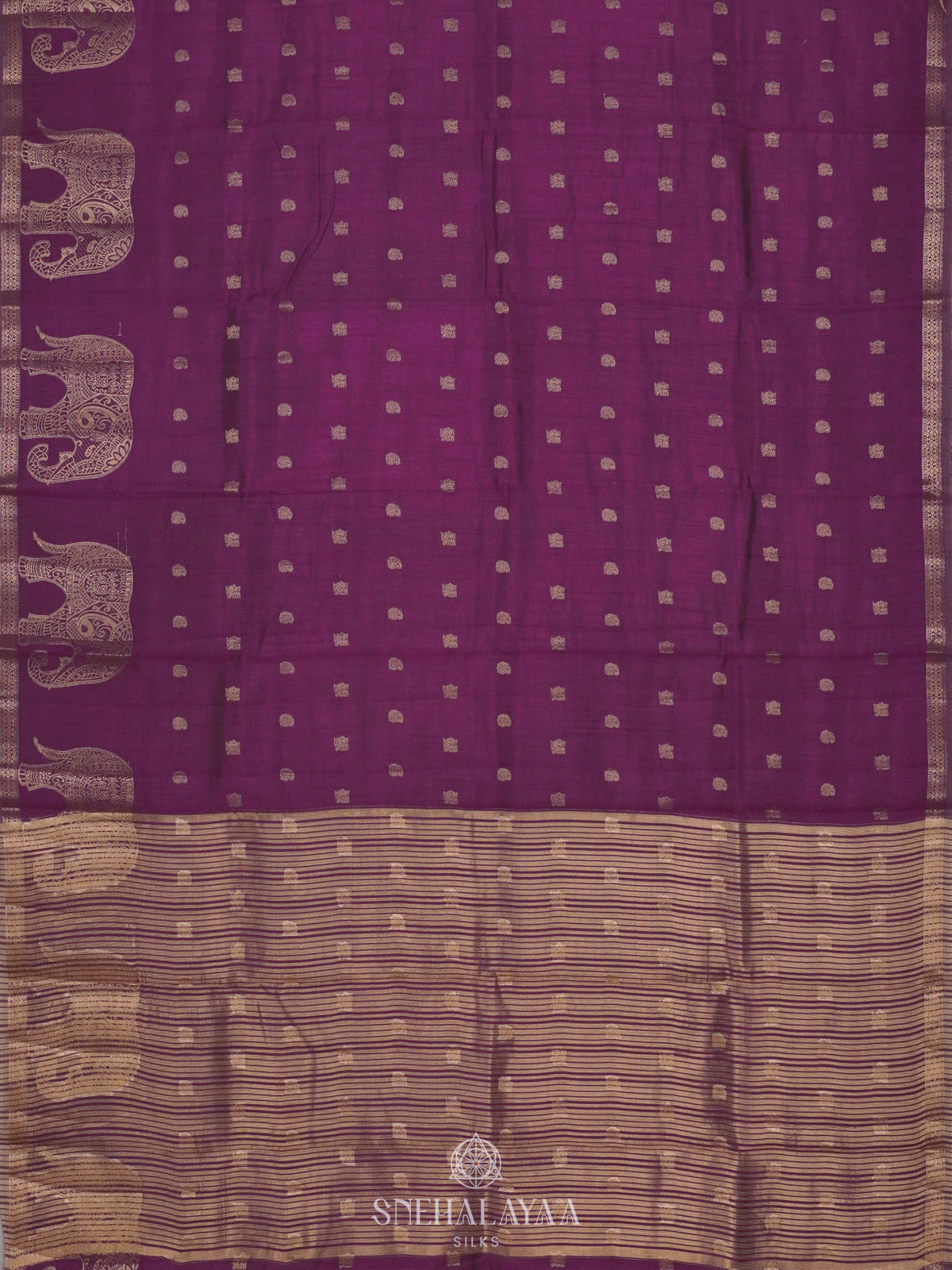 Purple Raw Silk Saree