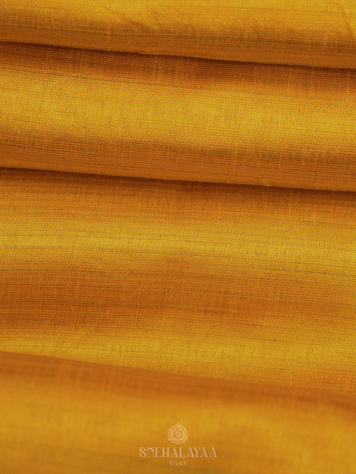 Mango Yellow Raw Silk Saree