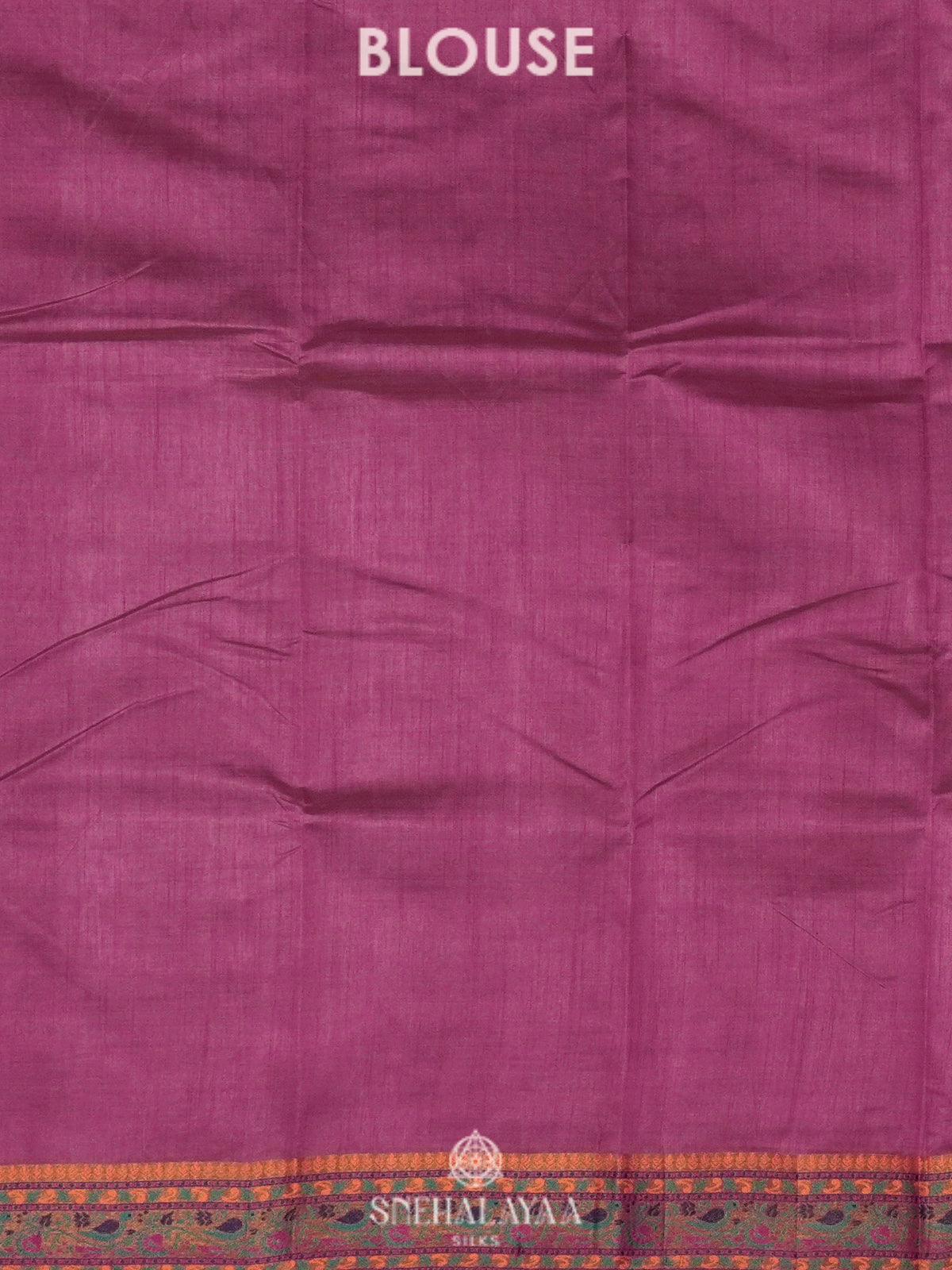 Magenta Raw Silk Saree