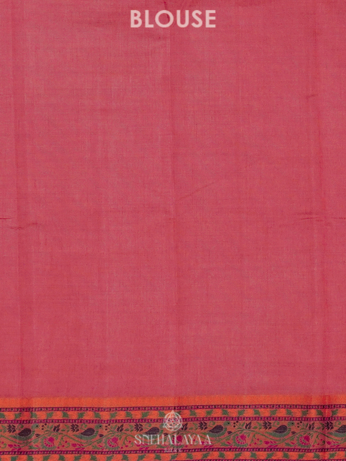 Pink Raw Silk Saree
