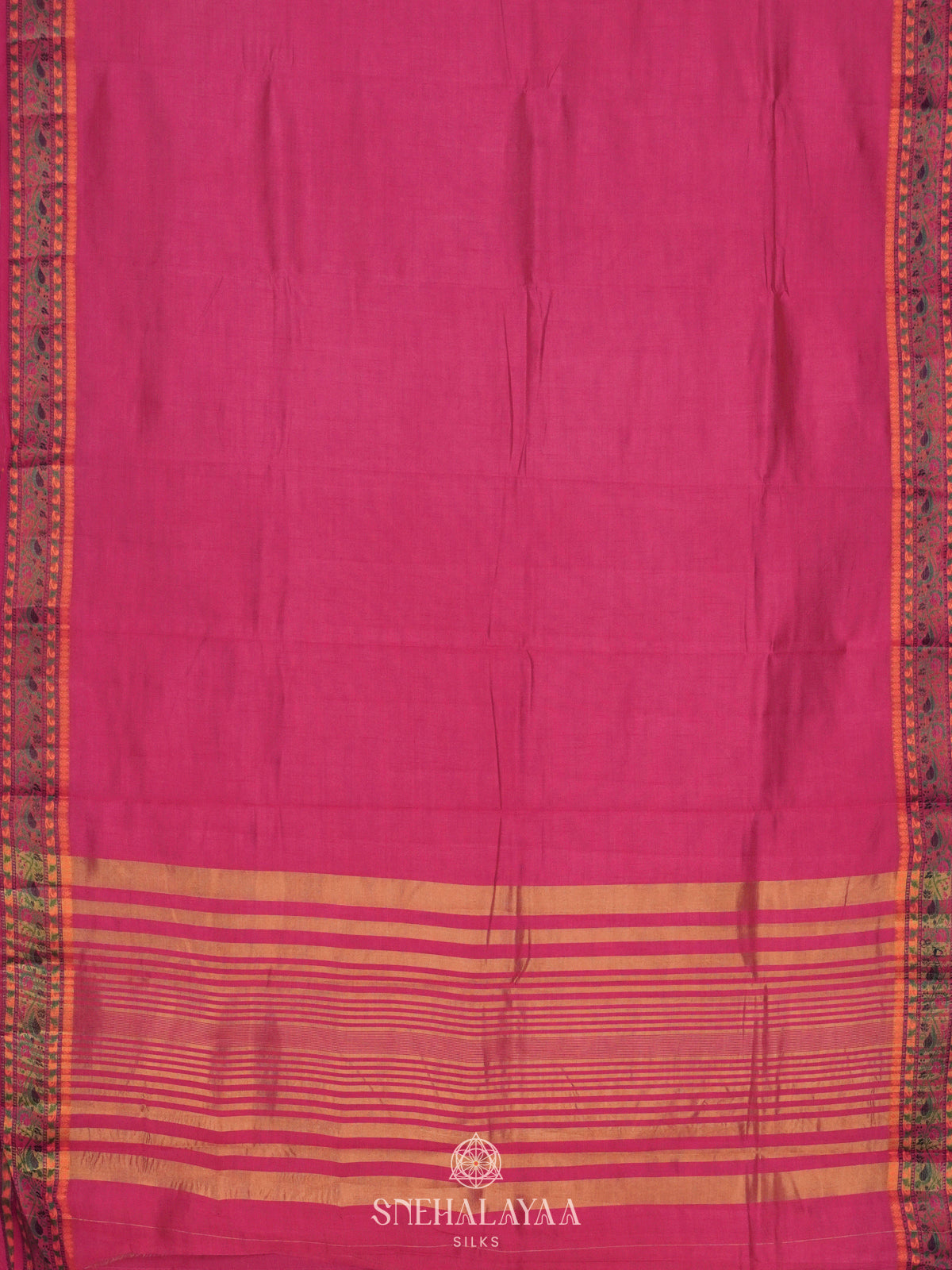 Pink Raw Silk Saree