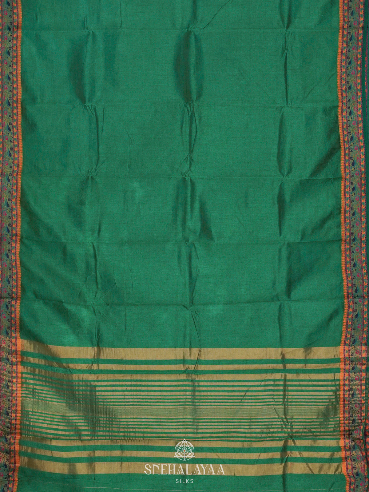 Green Raw Silk Saree