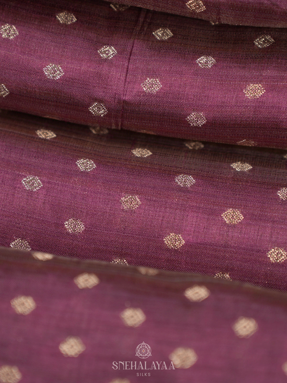 Mauve Pink Raw Silk Saree