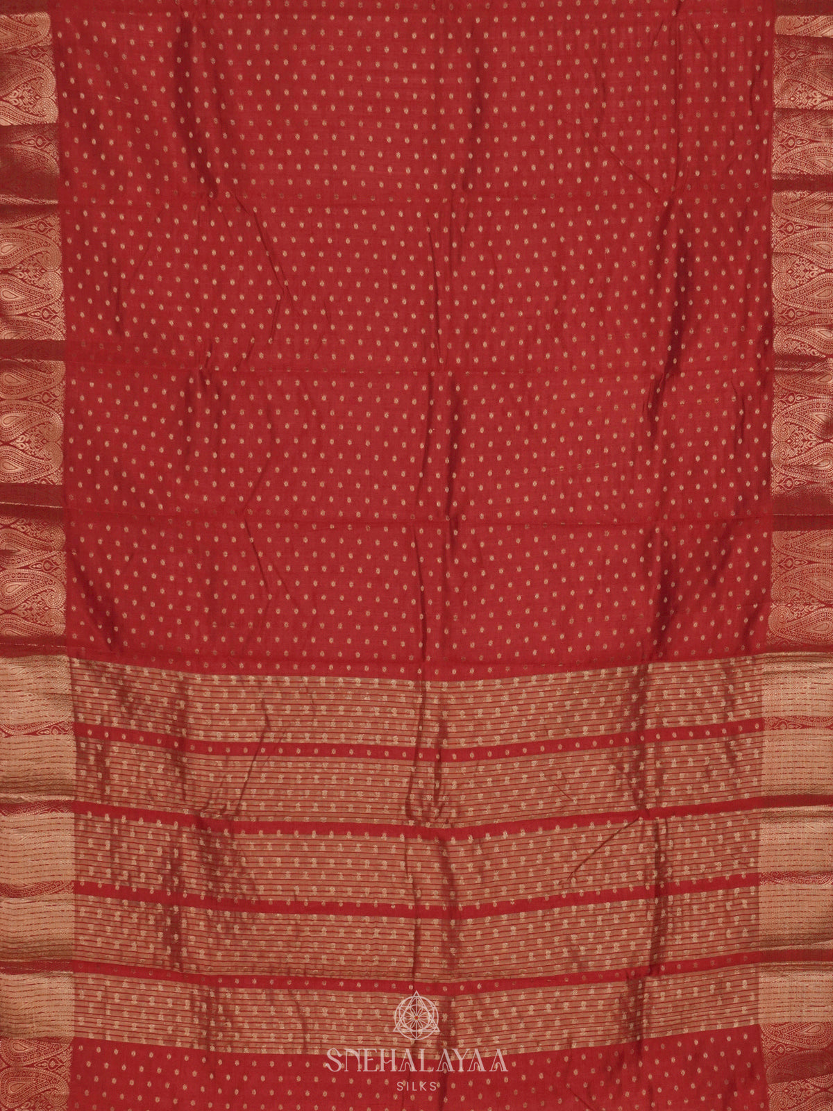Maroon Raw Silk Saree