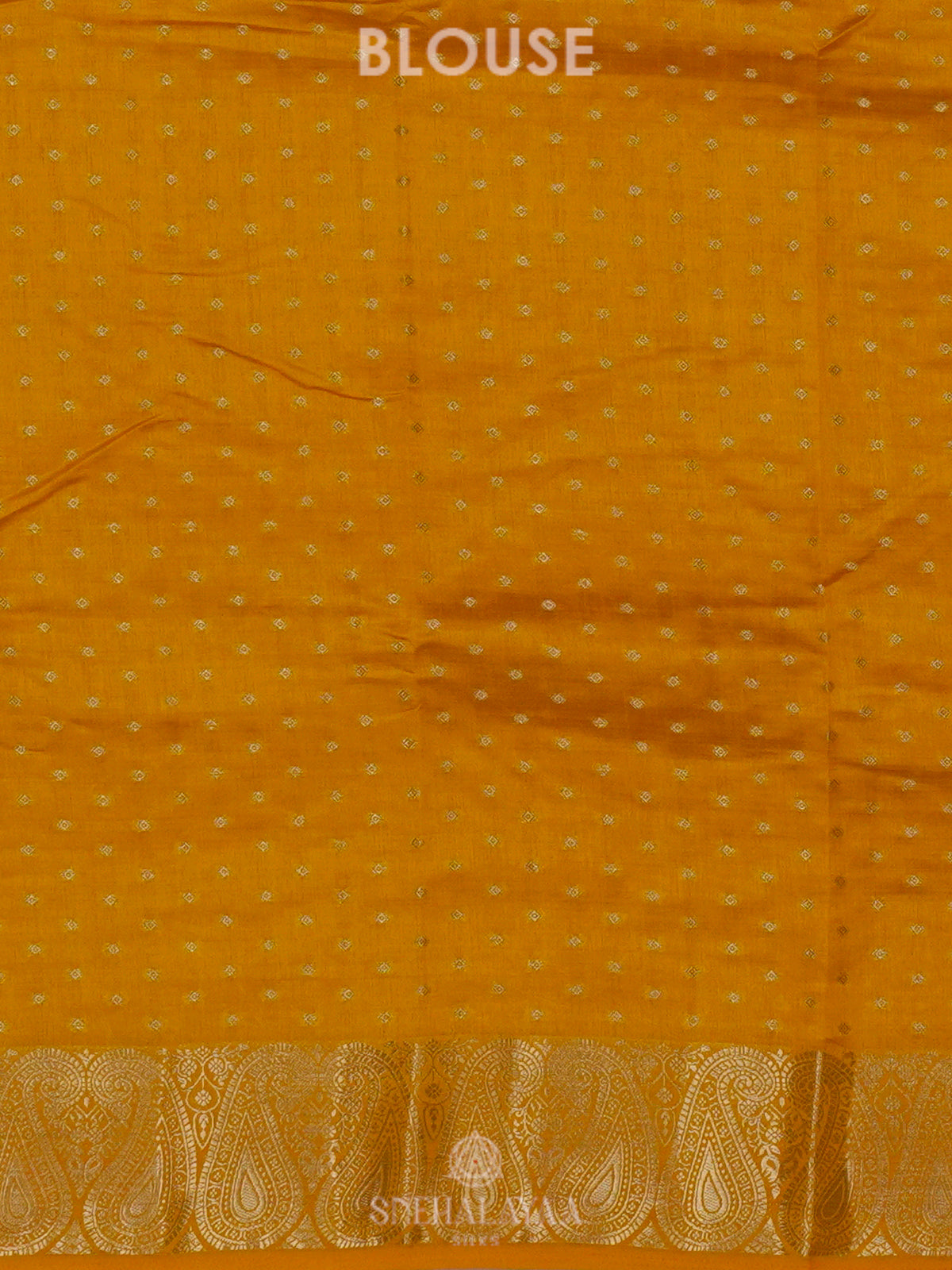 Mango Yellow Raw Silk Saree